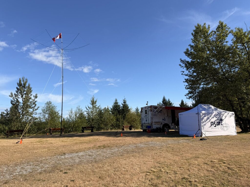 Clear skies over the Field Day site.